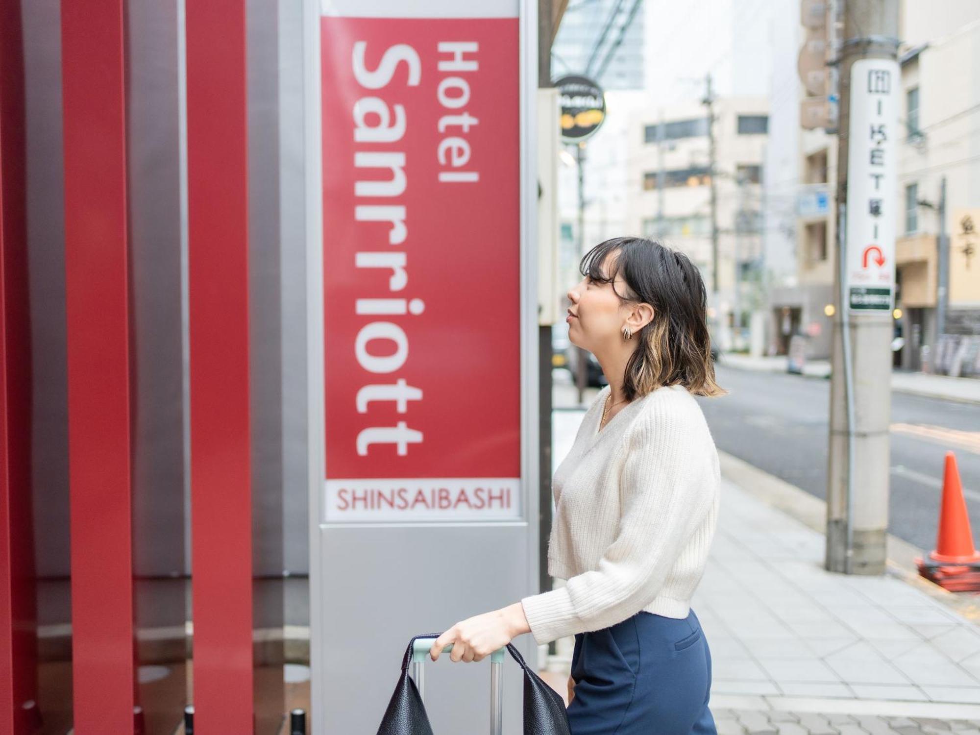 Hotel Sanrriott Shinsaibashi Osaka Exterior foto